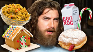 Still from 1000 Years of Holiday Food Taste Test