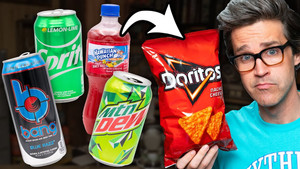 Still from Which Drink Pairs The Best With Doritos? - Good Mythical More