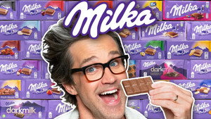 Still from We Tried EVERY Milka Flavor