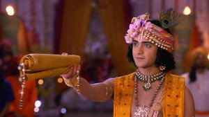 Still from Krishna Faces Jhatila's Questions