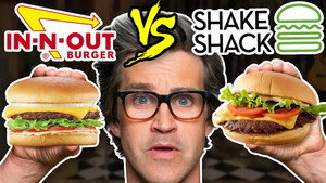 Still from In-N-Out vs. Shake Shack Taste Test | FOOD FEUDS