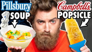 Still from Solid Liquid Food vs. Liquid Solid Food Taste Test