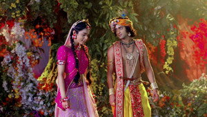 Still from Radha, Krishna Break the Fast