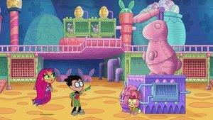 Still from Teen Titans and the Easter Factory
