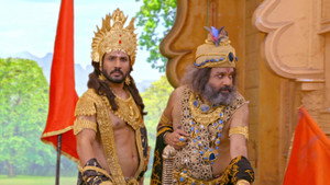 Still from Duryodhan Arrives in Panchala
