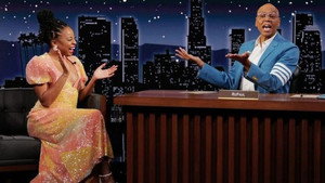 Still from RuPaul, Hannah Waddingham, Phoebe Robinson, The Interrupters