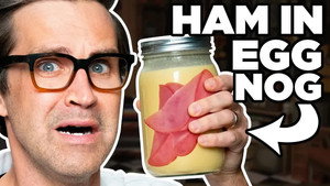 Still from Leaving Weird Things In Eggnog For A Month (Experiment)