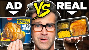 Still from Frozen Food Ads vs. Real Life Food (Test)