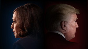Still from The Choice 2024: Harris vs. Trump