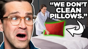 Still from How They Really Clean Your Hotel Room