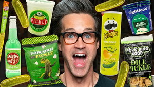 Still from What's The Best Pickle Snack? Taste Test