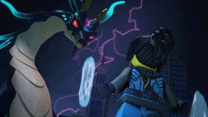 Still from Assault on Ninjago City