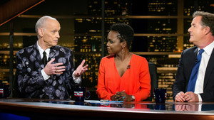 Still from Sen. Al Franken; Piers Morgan, Karine Jean-Pierre and John Waters; Jim Jefferies