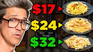 Still from Frozen vs. Fast vs. Fancy Food Taste Test