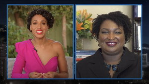 Still from Kerry Washington/Stacey Abrams/Chloe x Halle