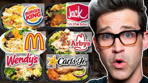 Still from Who Makes The Best Fast Food Salad? Taste Test