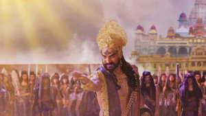 Still from Balram, Banasur's Fierce Face-off