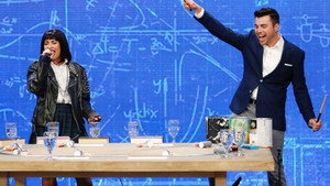 Still from Mark Rober, Demi Lovato, “Science Bob” Pflugfelder