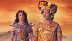 Still from Krishna Guides Arjun