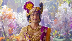 Still from Krishna Convinces Kunti