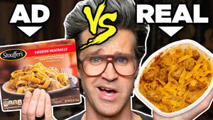 Still from Frozen Food Ads vs. Real Life Food (Test)