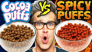 Still from Are These Cereals Better Spicy? (Taste Test)