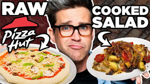 Still from Raw Cooked Food vs. Cooked Raw Food Taste Test