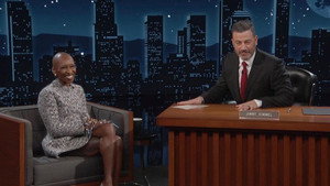 Still from 1/27/2025 Mon, Cynthia Erivo , Sean Evans, Musical Guest Riley Green