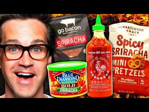 Still from What's The Best Sriracha Snack? Taste Test
