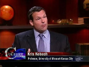 Still from Kris Kobach