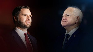 Still from The VP Choice: Vance vs. Walz