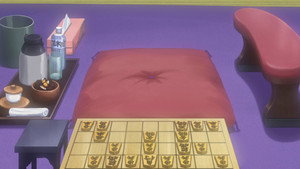 Still from Taiko Meijin's Shogi Board (Opening Move) (1)