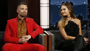 Still from Lily James; Sebastian Stan; Quinta Brunson; Eric Bellinger