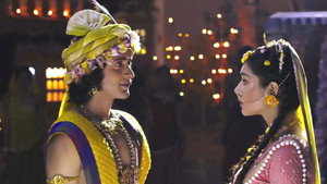 Still from Krishna Grabs Radha's Attention