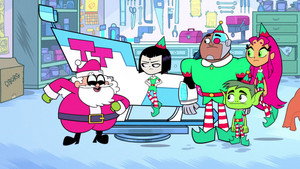Still from Teen Titans Save Christmas