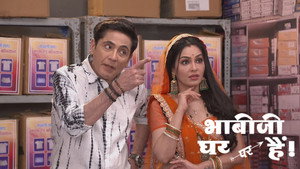 Still from Tiwari Fumes Seeing Angoori At Vibhuti's Store