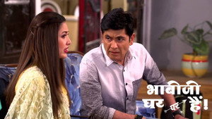 Still from Saxena Treats Tiwari and Vibhuti