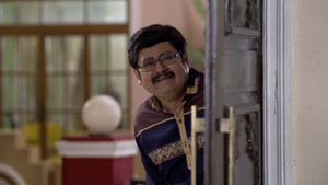 Still from Anita’s Revelation Shocks Tiwari and Vibhuti