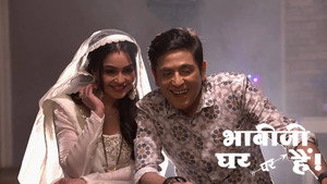 Still from Tiwari and Vibhuti Face Off In a Carrom Match