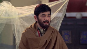 Still from Baba Vibhu Takes Saxena Into Confidence