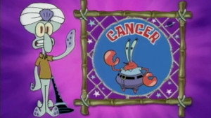 Still from Astrology With Squidward: Cancer