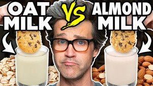 Still from What’s The Best Non-Dairy Milk? Taste Test