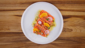 Still from Númenor Ora King Salmon Crudo - A Lord of the Rings Inspired Meal