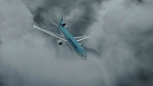 Still from Mixed Measures (Korean Air Cargo Flight 6316)