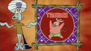 Still from Astrology With Squidward: Taurus