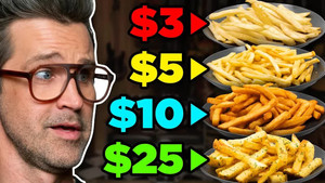 Still from Frozen vs. Fast vs. Fancy Food Taste Test