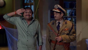 Still from Saxena's Challenge to Baba Vibhu